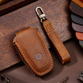 OLDMENS Handcrafted Leather Key Fob Cover for Ford F-150 & Explorer
