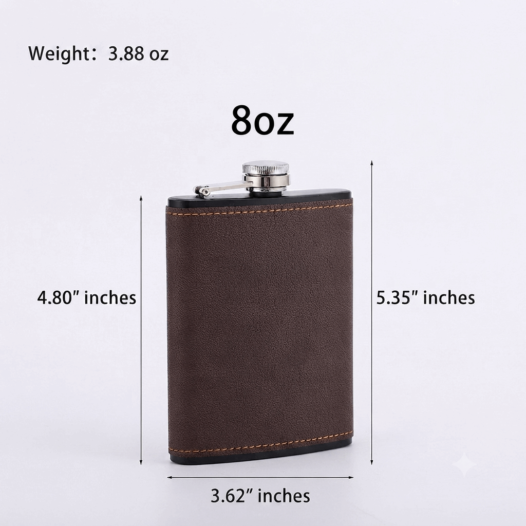 OLDMENS™ Vintage Leather Pocket Hip Flask