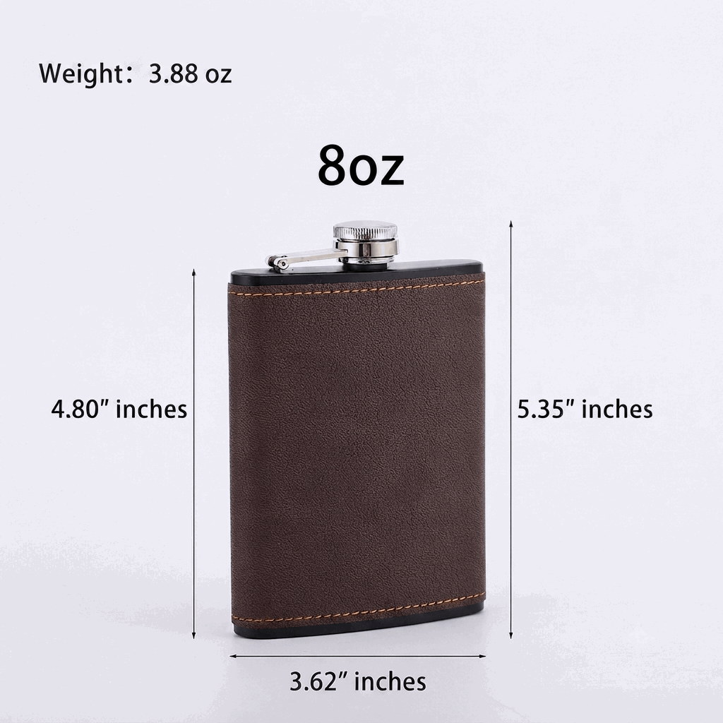 OLDMENS™ Vintage Leather Pocket Hip Flask