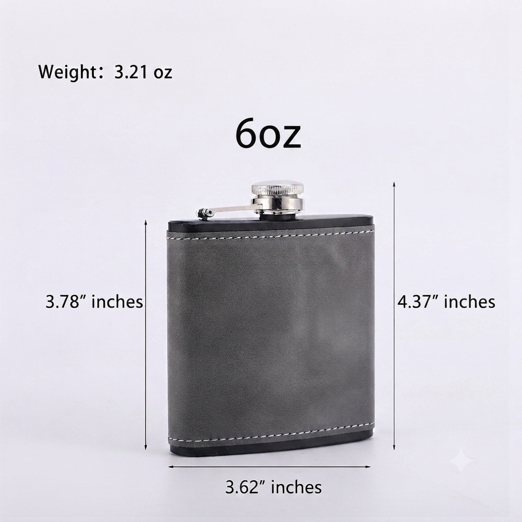 OLDMENS™ Vintage Leather Pocket Hip Flask