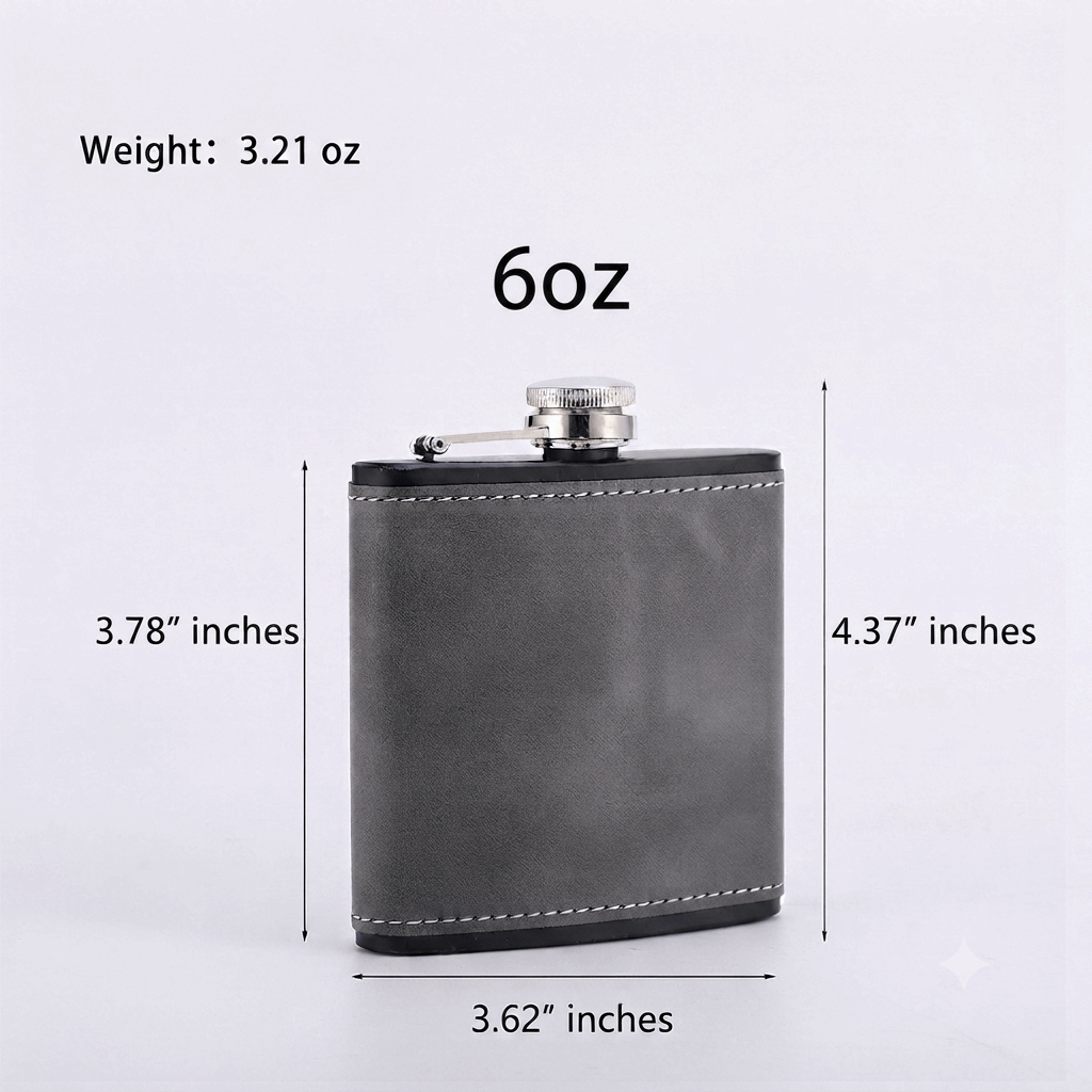 OLDMENS™ Vintage Leather Pocket Hip Flask