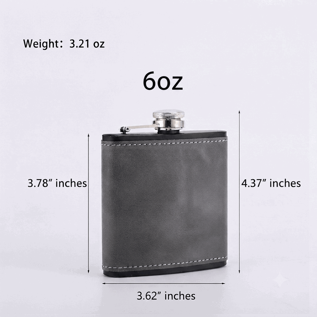 OLDMENS™ Vintage Leather Pocket Hip Flask