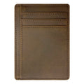 Minimalist Crazy Horse Leather RFID Front Pocket Wallet