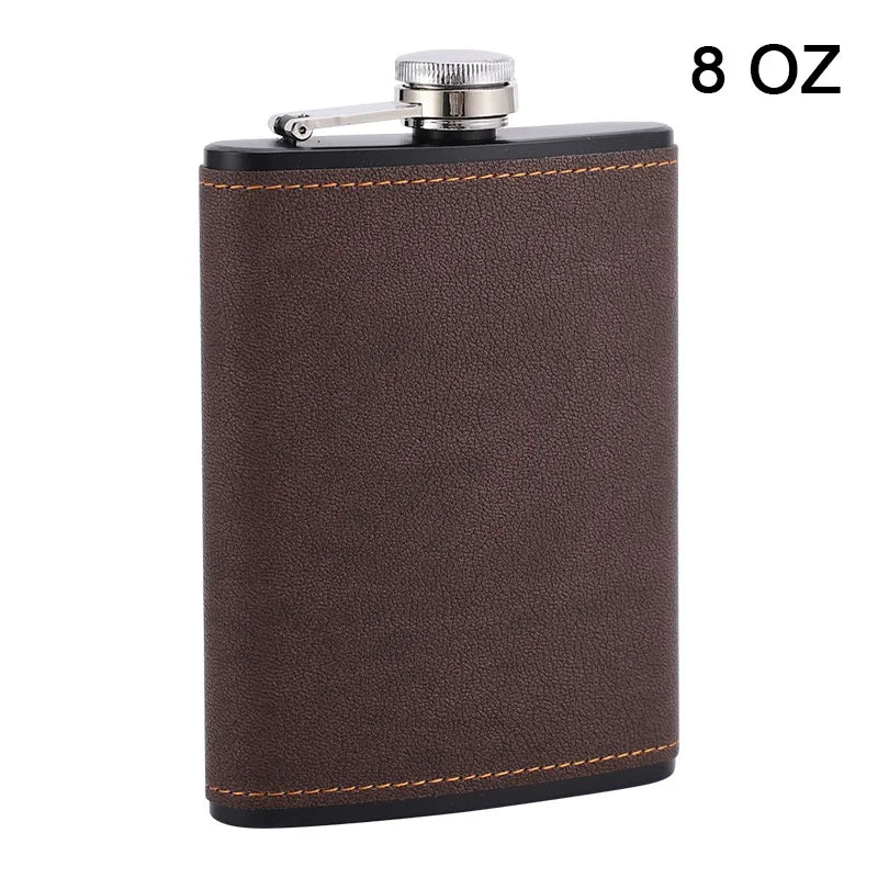 OLDMENS™ Vintage Leather Pocket Hip Flask