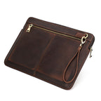 OLDMENS Vintage Crazy Horse Leather Laptop Sleeve for 14.2" MacBook Pro